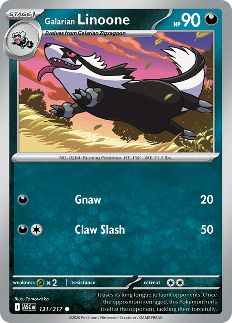 Galarian Linoone Common 131/217
