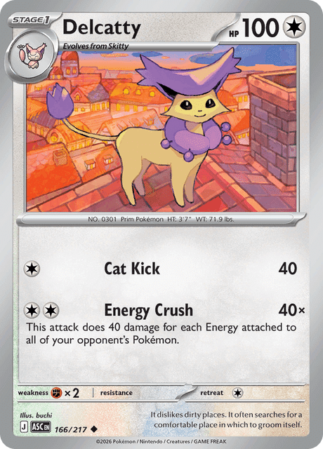 Delcatty Uncommon 166/217