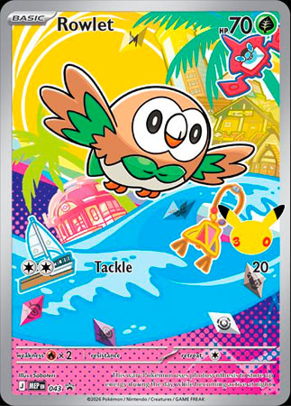 Rowlet - MEP043 - Holo Promo