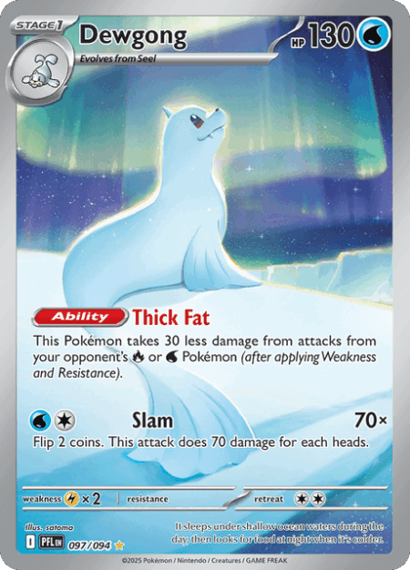 Dewgong Illustration Rare 097/094