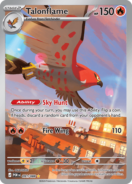 Talonflame Illustration Rare 091/088†