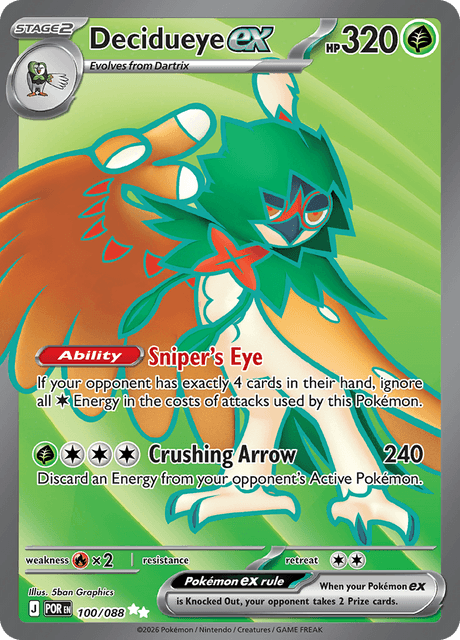 Decidueye ex Ultra Rare 100/088†