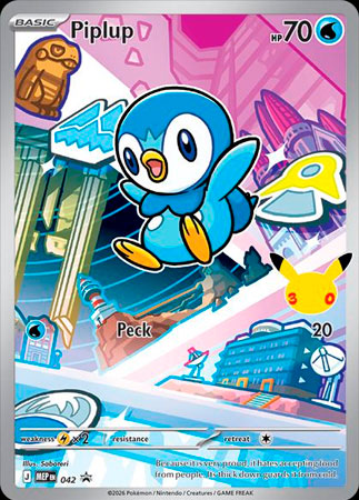 Piplup - MEP042 - Holo Promo
